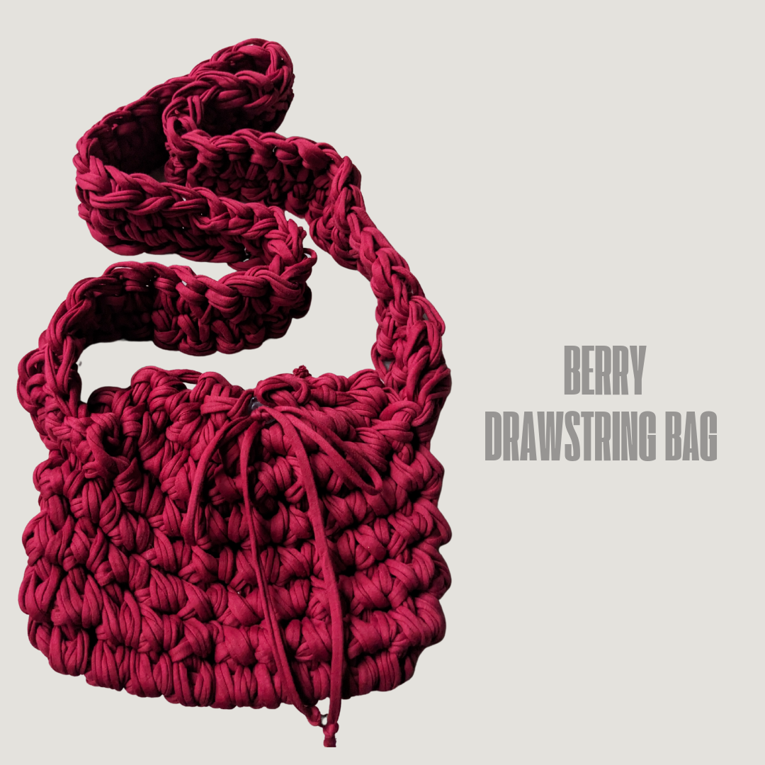 Berry Drawstring Bag