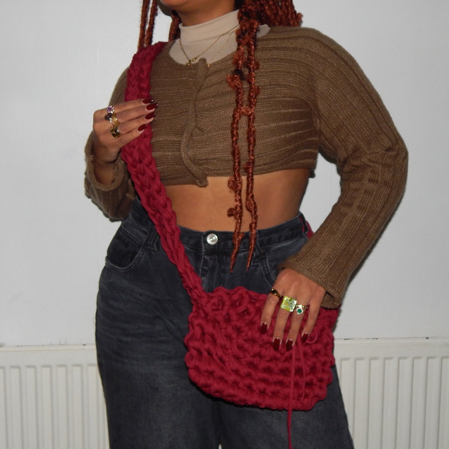 Berry Drawstring Bag
