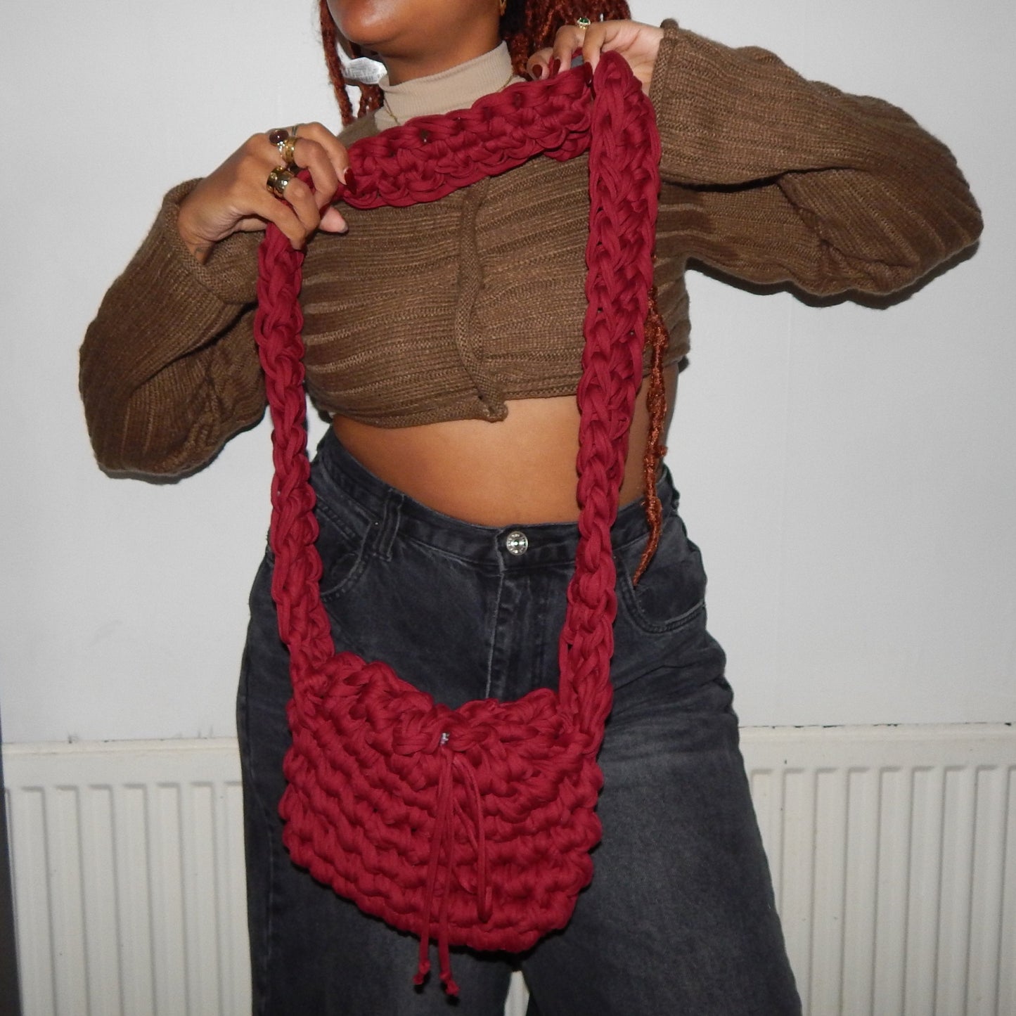 Berry Drawstring Bag